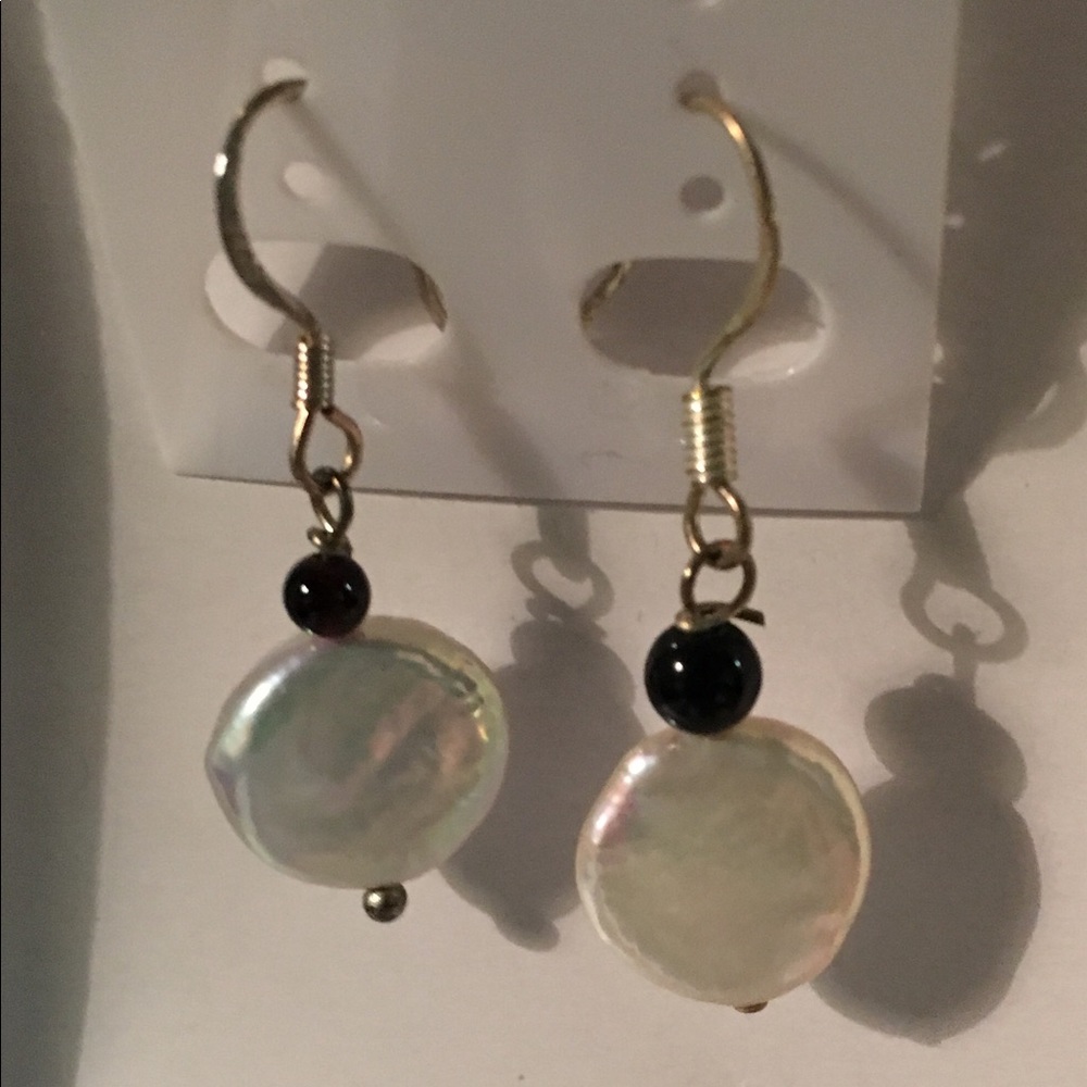 Mother of Pearl Dangle Earrings